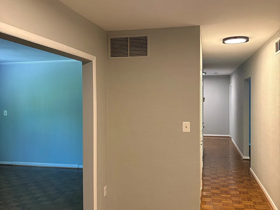Entry hallway - living room on left