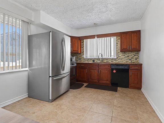 Kitchen with stainless steel appliances