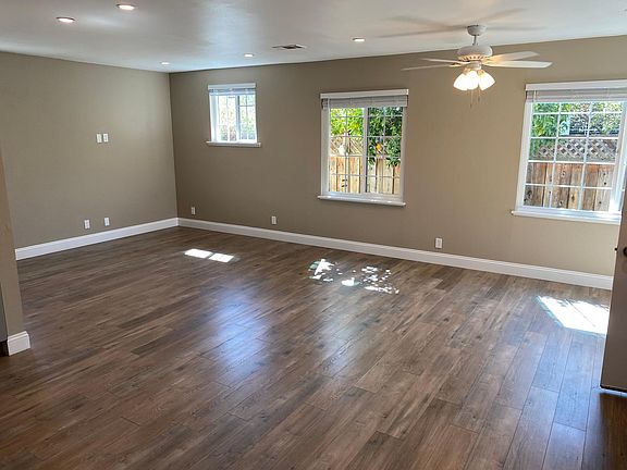 Family room view from kitchen area