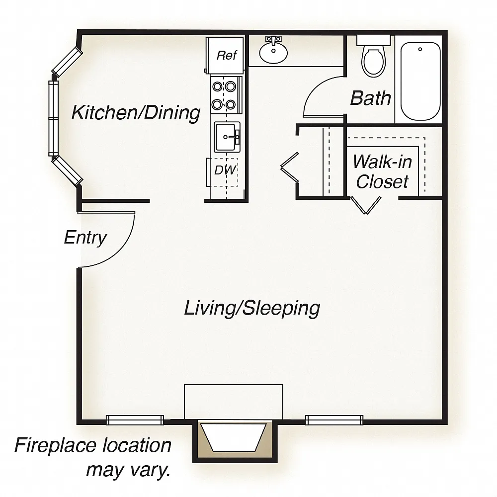 Floor plan Studio