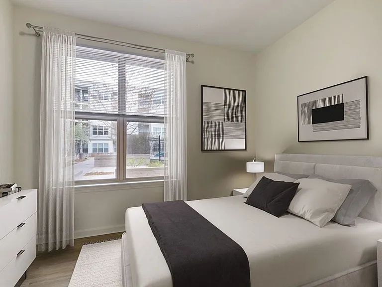 Renovated Package I bedroom with hard surface flooring