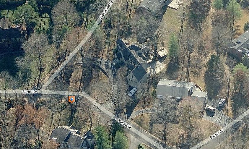 1275 Sunset Drive overhead