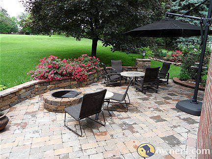 Paver Patio with Fire Pit