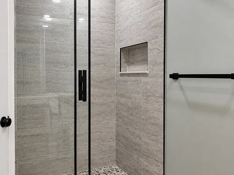 Mather bath shower