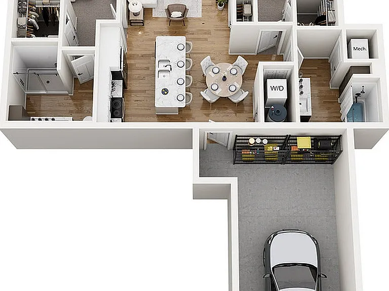 Floor Plan 2B | Seasons at Spring Street | Apartments in Mount Pleasant, WI Floor Plan 2B | Seasons at Spring Street | Apartments in Mount Pleasant, WI