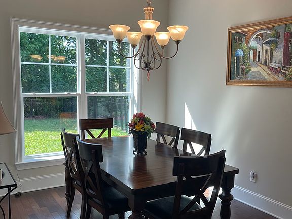 Dining Room view, with coffered ceiling
