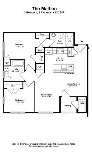 Floor plan Malbec