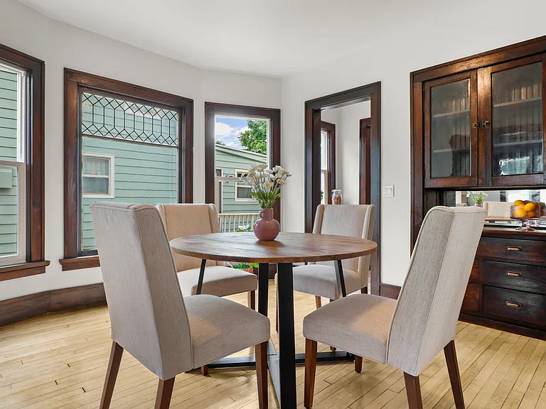 Dining room first floor. Great Built Ins -- Original!