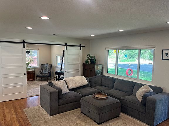 Living room and study in the back