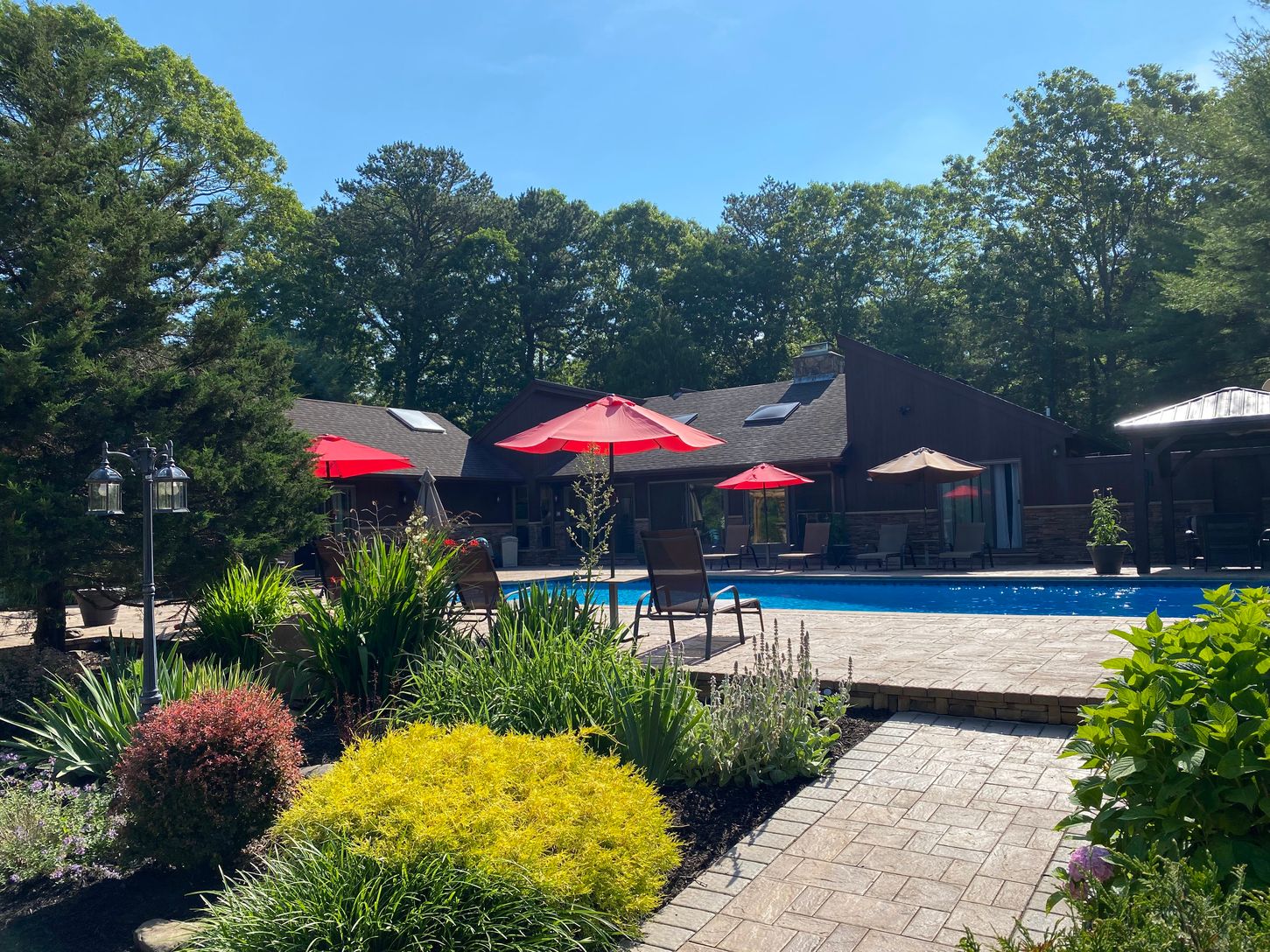 Sunlit Poolside Oasis