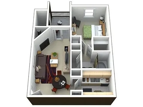Floor plan 1 Bedroom
