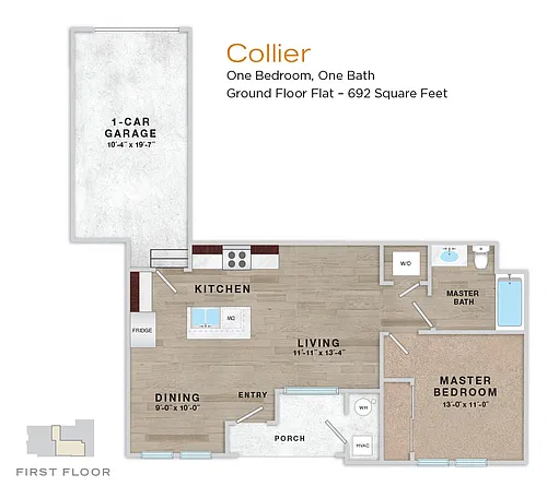 Floor plan Park - Collier 1/1