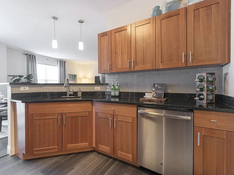 Kitchen With Wooden Cabinets