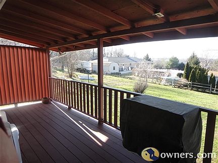Covered Deck off Kitchen and Dining