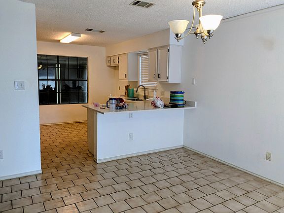 Kitchen, dining and living are open style