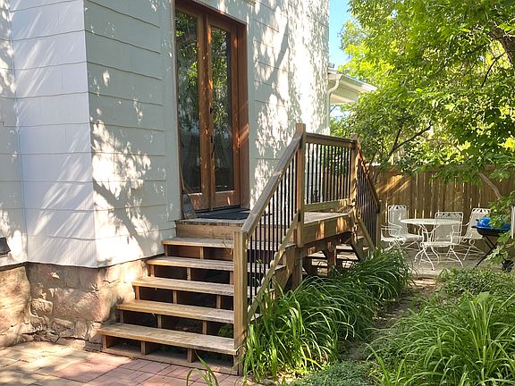 French doors to private patio.