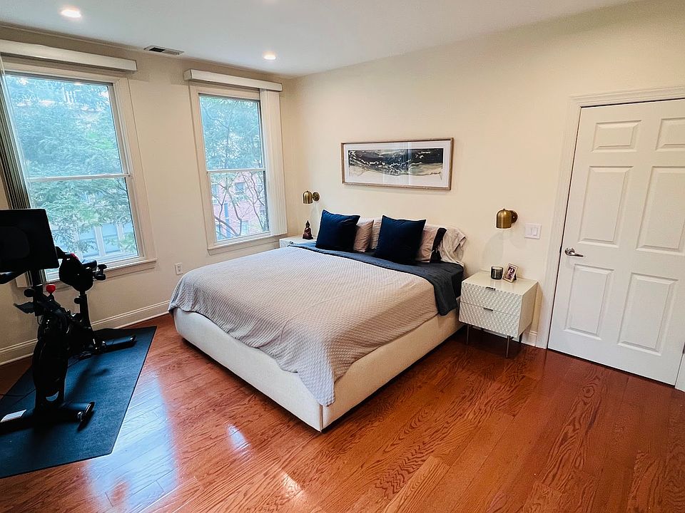 Master bedroom. King size bed shown.