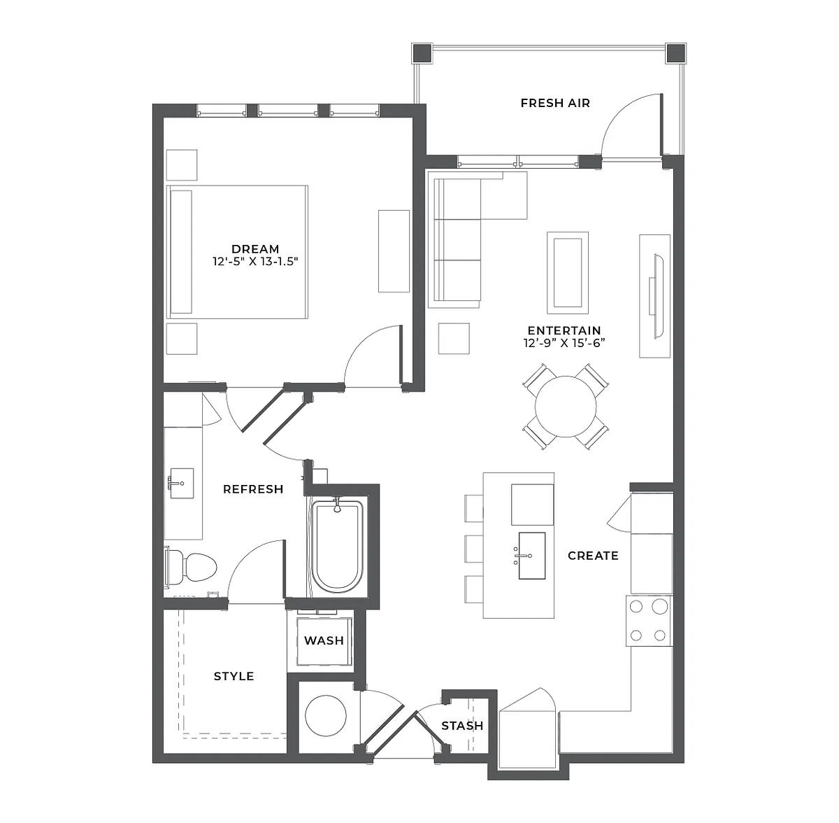 Floor plan A3-HC