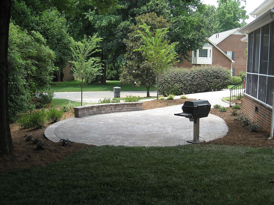Back Yard With 2010 Landscaping Inc. 600 sqft Patio