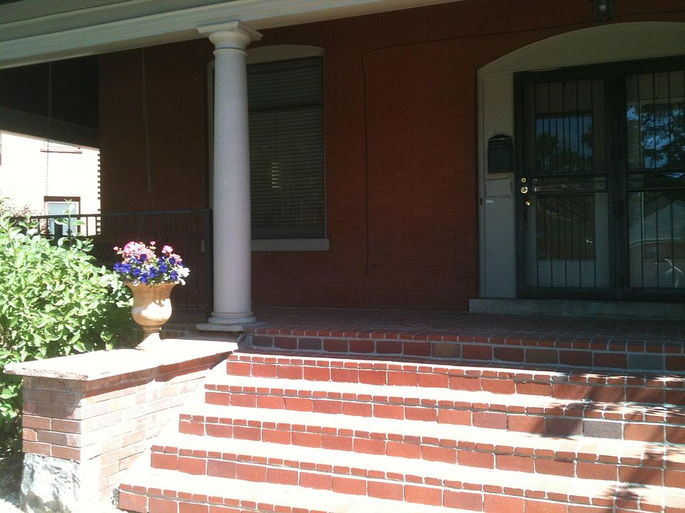 Front Entrance and shaded porch with swing