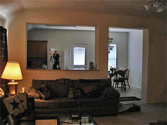  Living room looking from front entry toward kitchen