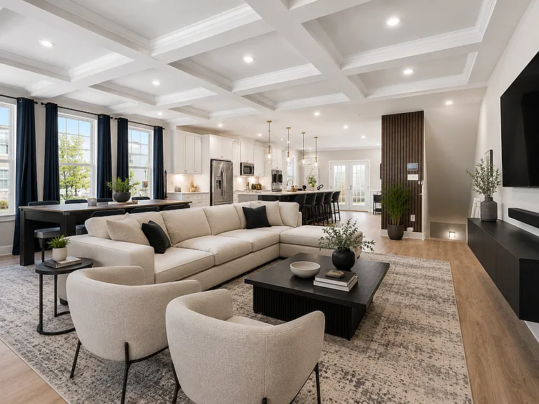 Living room (photo virtually staged)