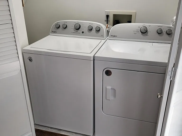 New washer and dryer included