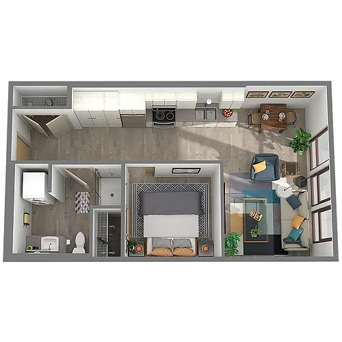 Floor plan 1x1O-20