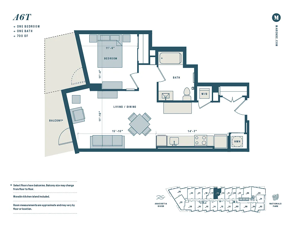 Floor plan A6T