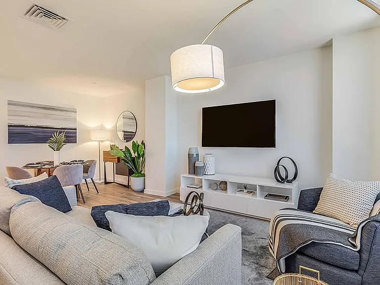 Spacious living room