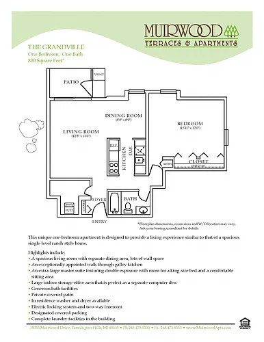 Floor plan The Granville