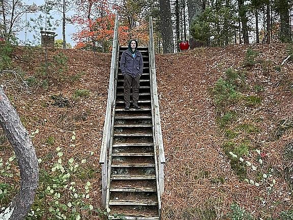 Stairs to dock