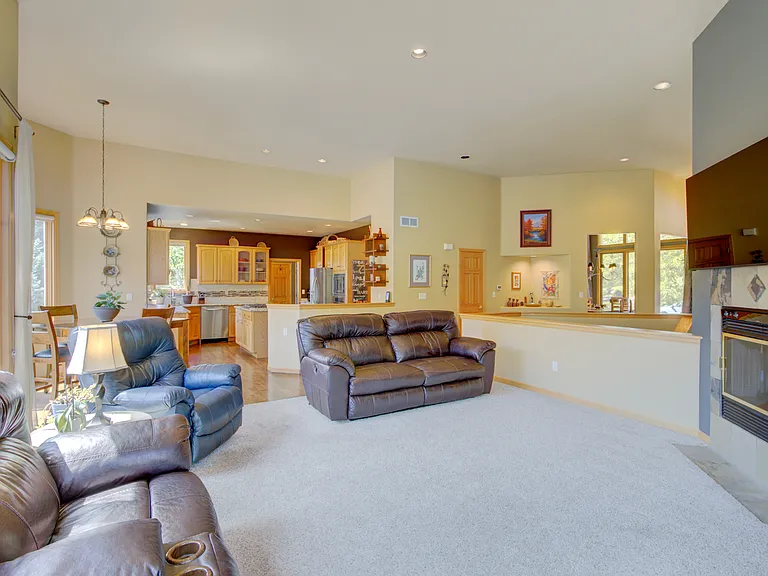 Open concept space, perfect for hanging out with everyone in the family.