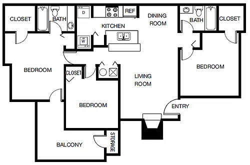 Floor plan 3A Renovation 3