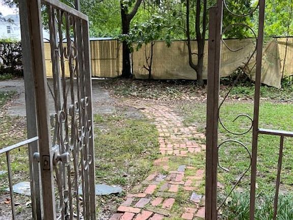 looking out front door