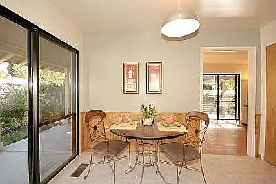 Eat-in Kitchen, too, with views of the garden 