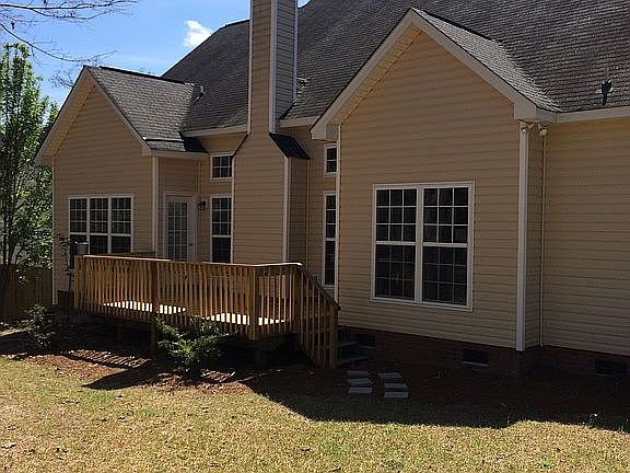 Rear view with new deck