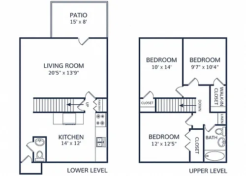 Floor plan The Mile High Townhome