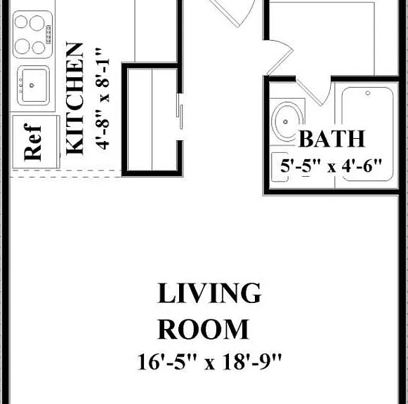 0E1 - Efficiency, 1 Bath 0E1 - Efficiency, 1 Bath