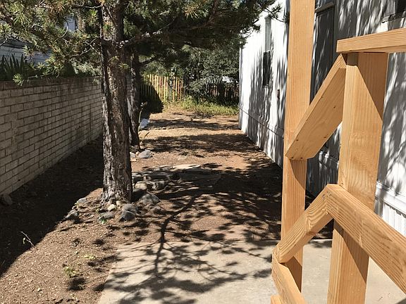 Side yard. New stairs.