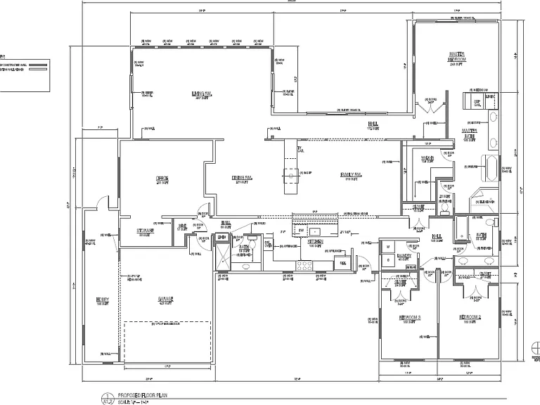 Existing Floorplan with proposed additions