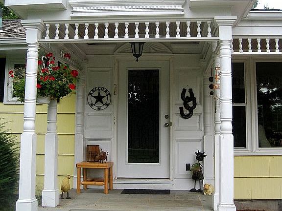 welcoming front porch