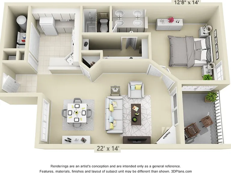 1 Bedroom 1 Bedroom