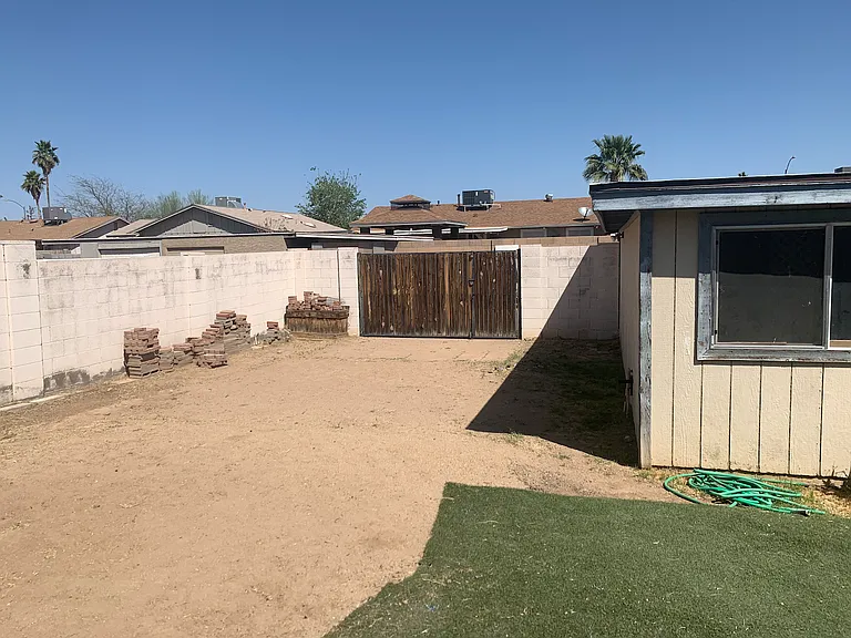 RV Gate and backyard