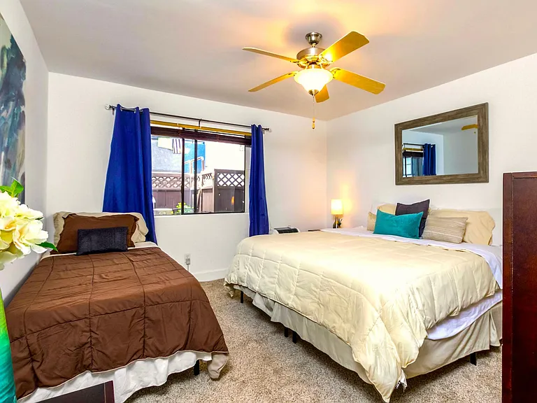 Master Bedroom with King bed and Twin bed for guests