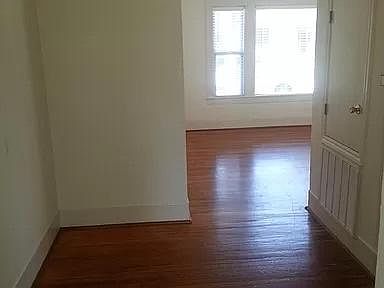 View from kitchen to dining room and den.