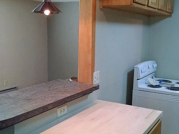 New stove with oven, newer fridge not shown.