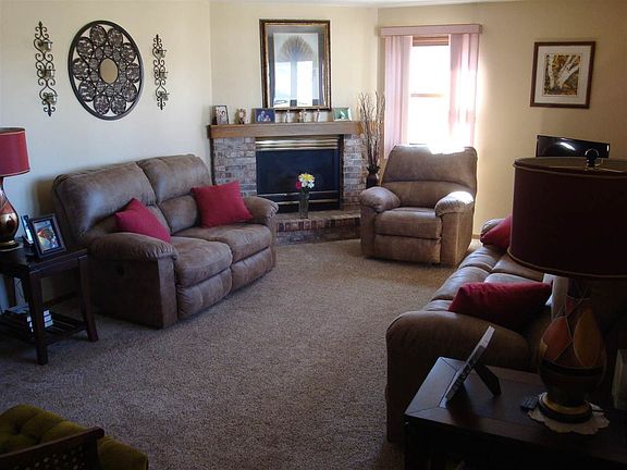 Living Room with Fire Place