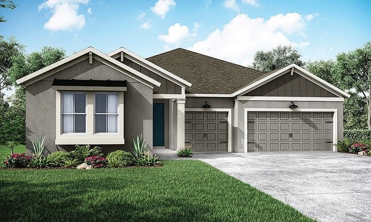 Captiva new home plan west indies elevation at River Pointe by William Ryan Homes Tampa