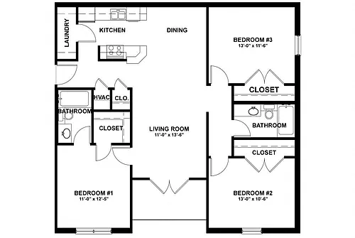 Floor plan 3 Bedroom - Phase 2